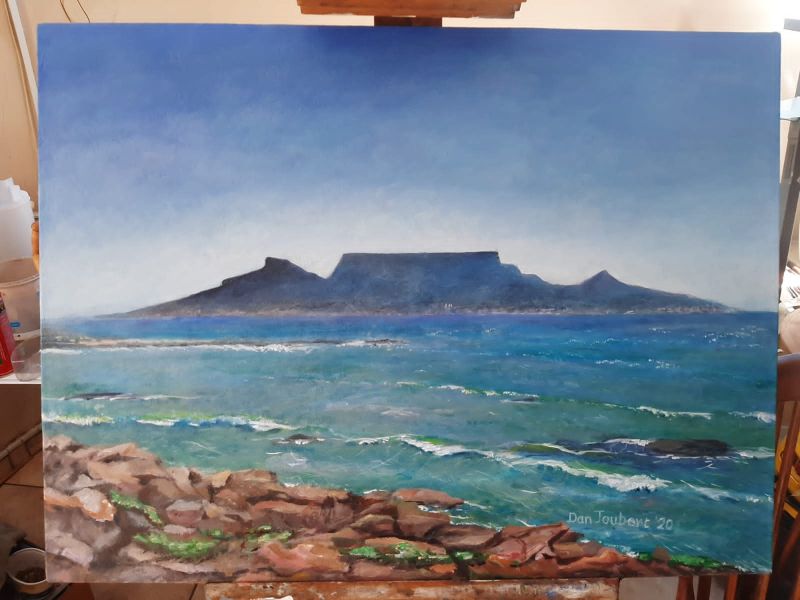 Table Mountain from Blouberg beach